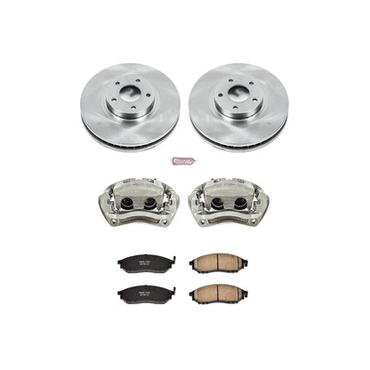 PowerStop Power Stop 11-14 Nissan Murano Front Autospecialty Brake Kit w/Calipers KCOE5263