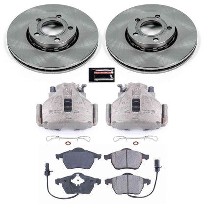 PowerStop Power Stop 99-04 Audi A4 Front Autospecialty Brake Kit w/Calipers KCOE528