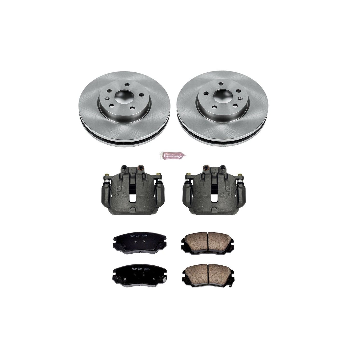 PowerStop Power Stop 2010 Buick Allure Front Autospecialty Brake Kit w/Calipers KCOE5334