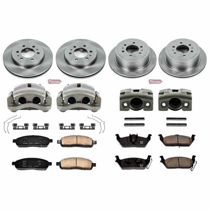 PowerStop Power Stop 2009 Ford F-150 Autospecialty Kit w/ Calipers - Front and Rear KCOE5335