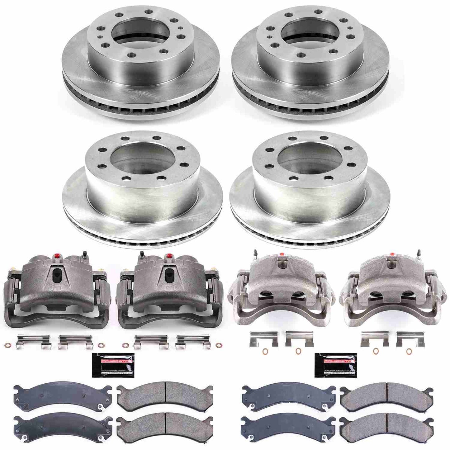 PowerStop Power Stop 01-06 Chevrolet Silverado 3500 Autospecialty Kit w/ Calipers - Front and Rear KCOE5338