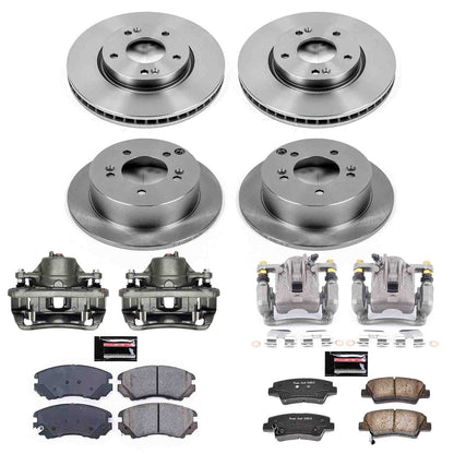 PowerStop Power Stop 08-10 Hyundai Sonata Autospecialty Kit w/ Calipers - Front and Rear KCOE5367
