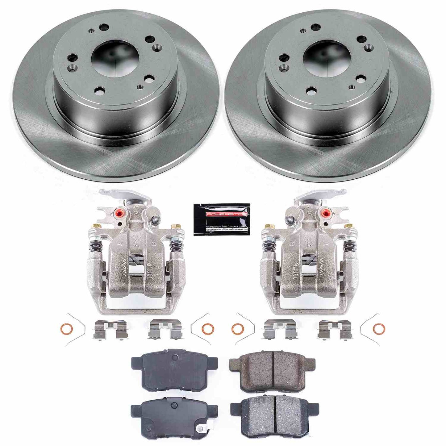 PowerStop Power Stop 13-17 Honda Accord Rear Autospecialty Brake Kit w/Calipers KCOE5368A