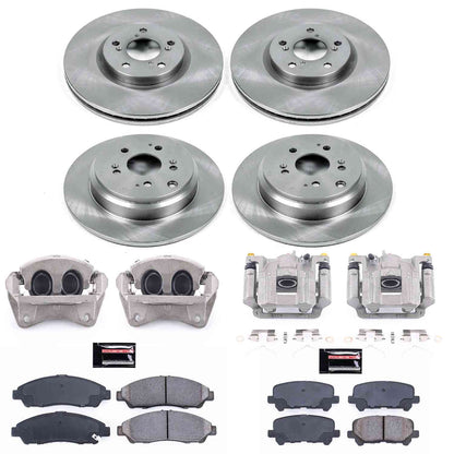 PowerStop Power Stop 09-11 Honda Pilot Autospecialty Kit w/ Calipers - Front and Rear KCOE5369A