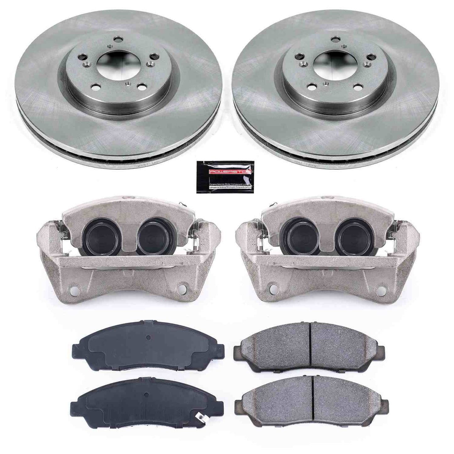PowerStop Power Stop 09-15 Honda Pilot Front Autospecialty Brake Kit w/Calipers KCOE5370A