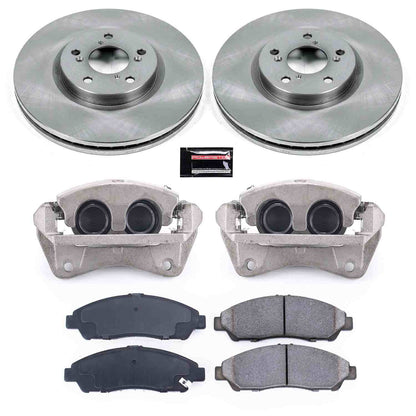 PowerStop Power Stop 09-15 Honda Pilot Front Autospecialty Brake Kit w/Calipers KCOE5370A