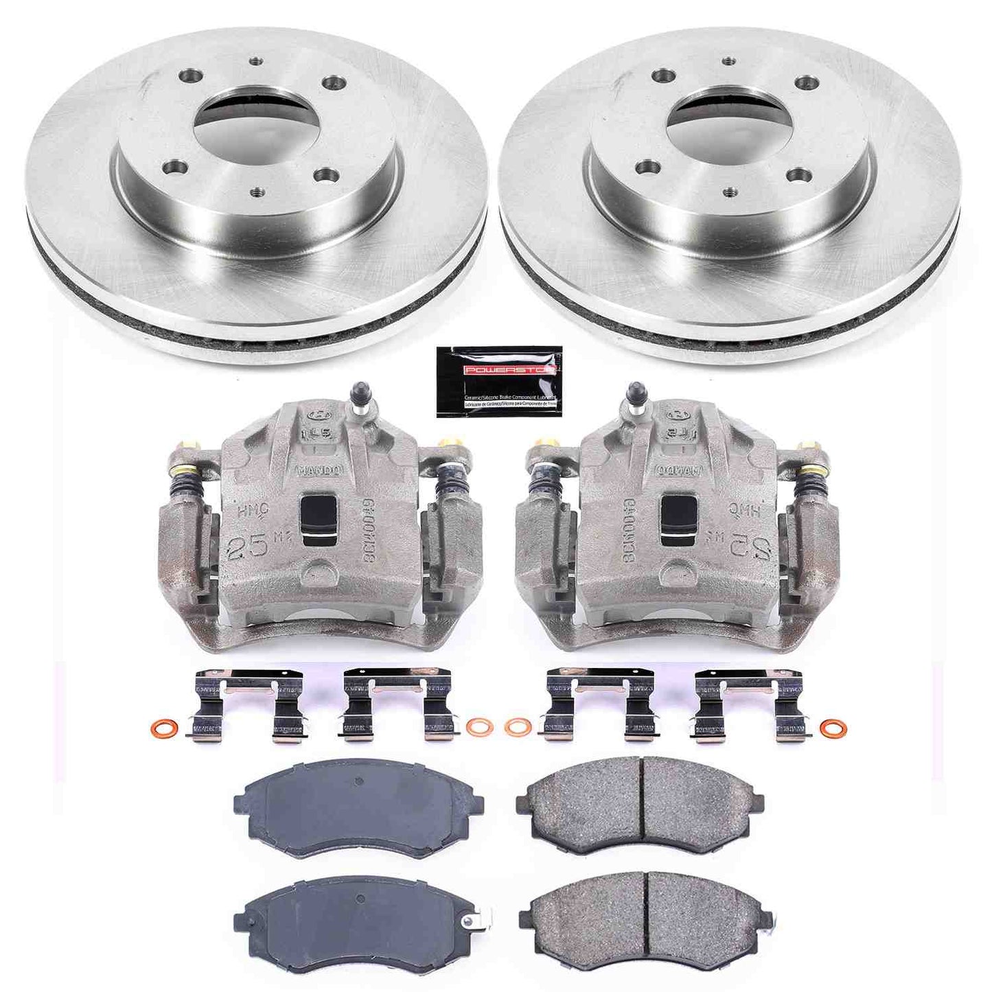 PowerStop Power Stop 02-03 Hyundai Sonata Front Autospecialty Brake Kit w/Calipers KCOE5372