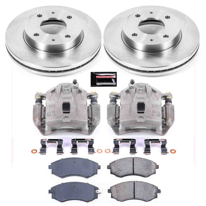 PowerStop Power Stop 02-03 Hyundai Sonata Front Autospecialty Brake Kit w/Calipers KCOE5372