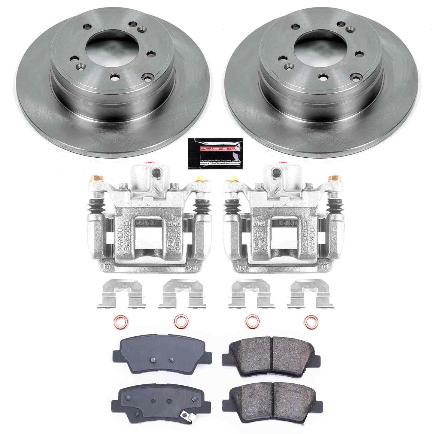 PowerStop Power Stop 12-17 Hyundai Azera Rear Autospecialty Brake Kit w/Calipers KCOE5381