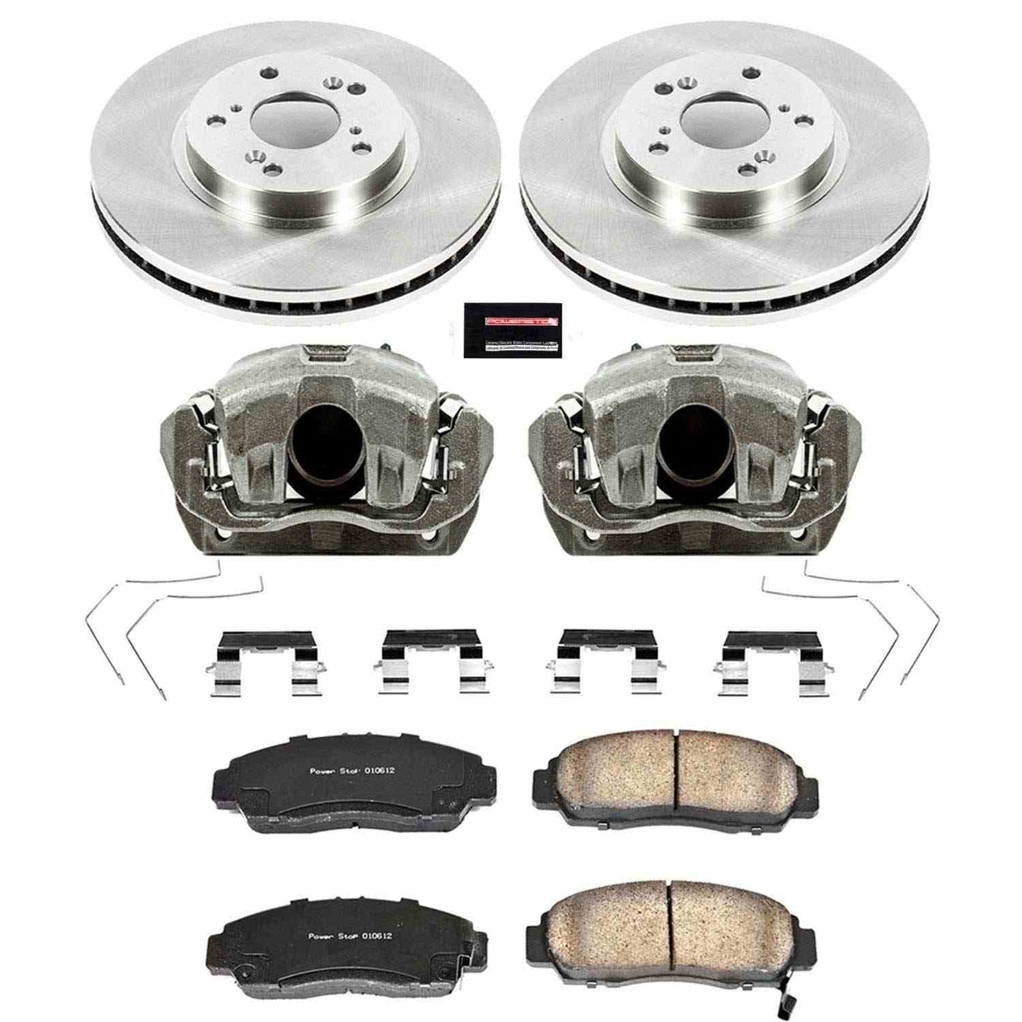 PowerStop Power Stop 11-14 Acura TSX Front Autospecialty Brake Kit w/Calipers KCOE5392