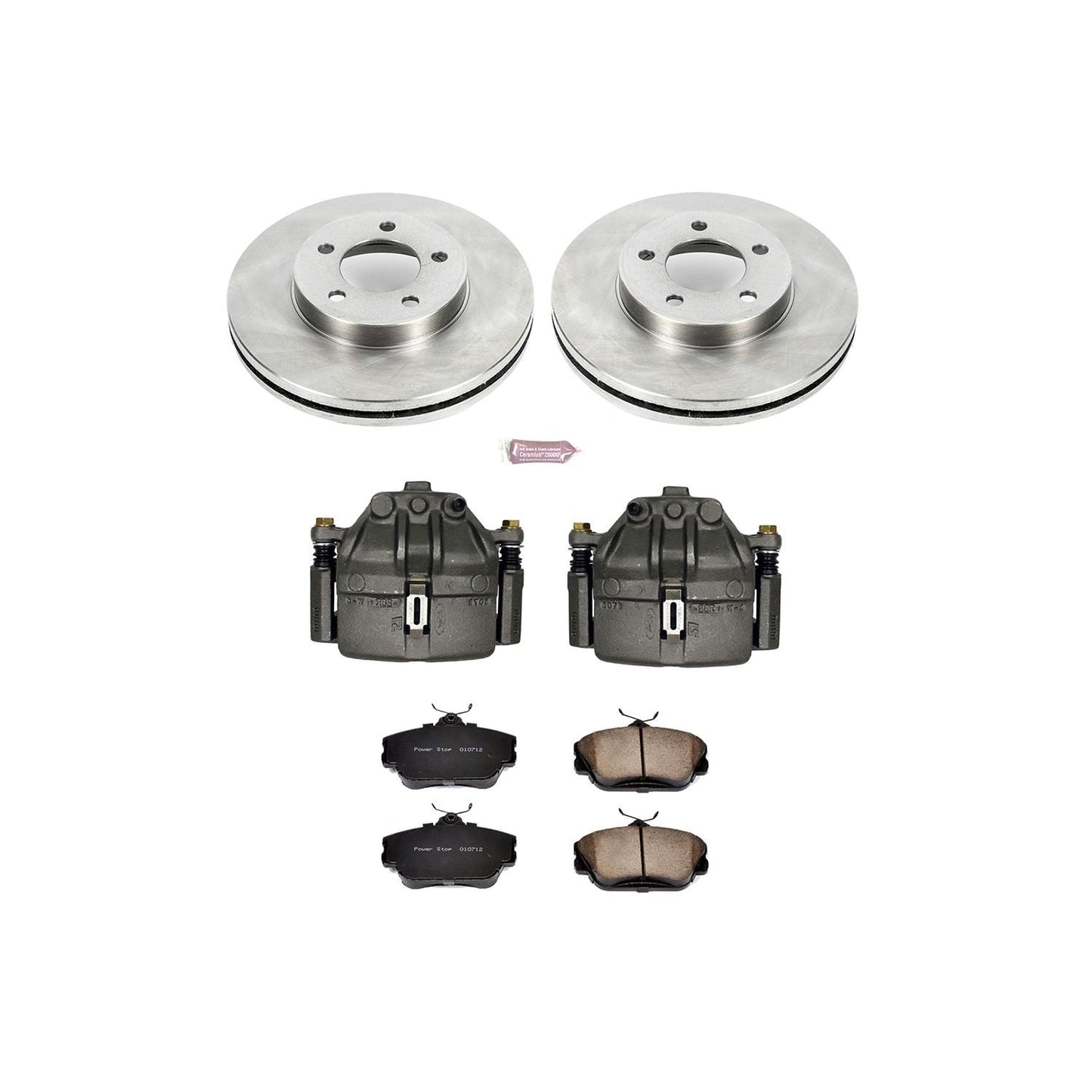 PowerStop Power Stop 1995 Ford Taurus Front Autospecialty Brake Kit w/Calipers KCOE5406