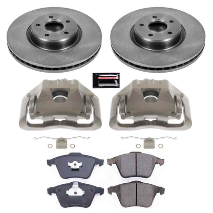 PowerStop Power Stop 06-13 Volvo C70 Front Autospecialty Brake Kit w/Calipers KCOE5430