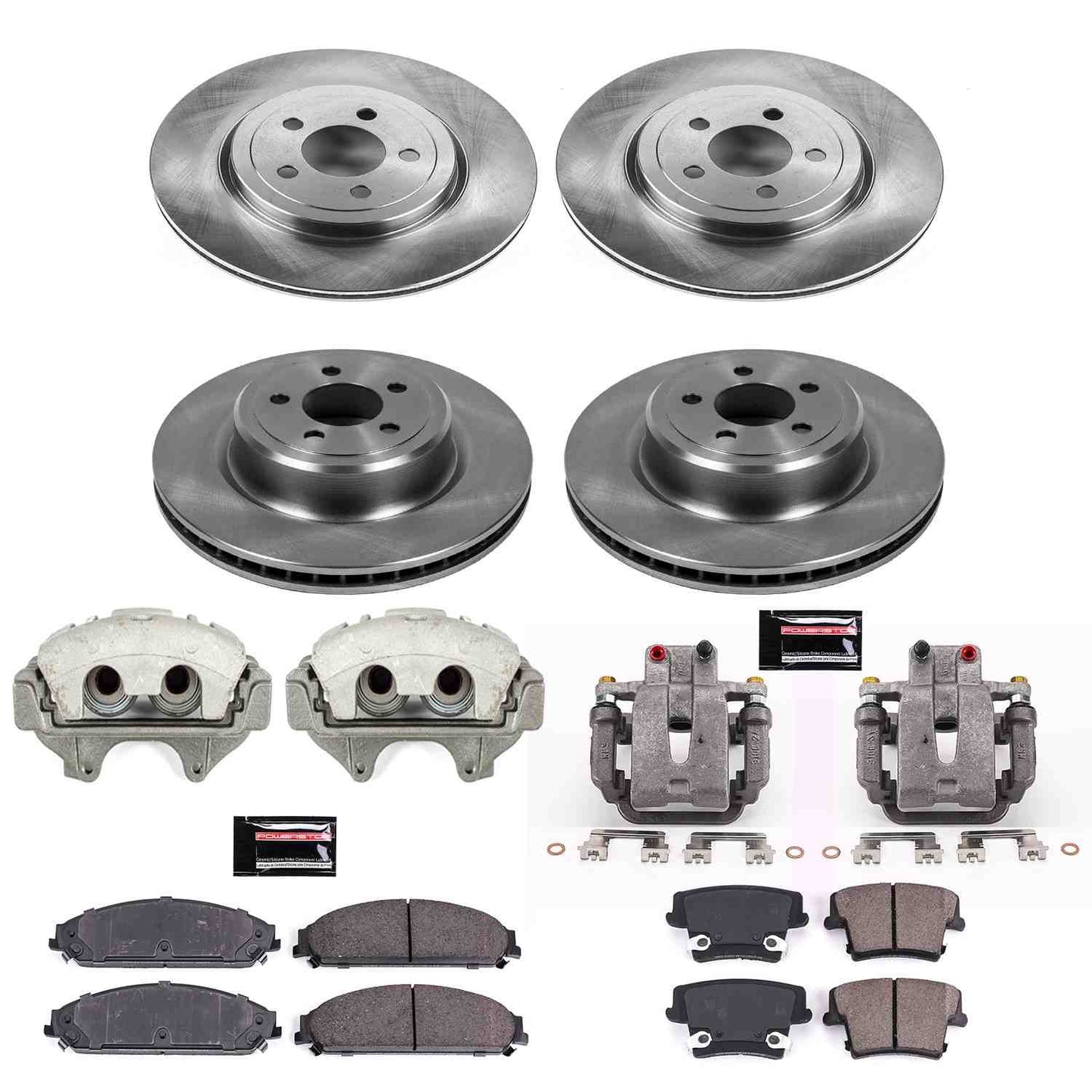 PowerStop Power Stop 06-14 Dodge Charger Autospecialty Kit w/ Calipers - Front and Rear KCOE5457