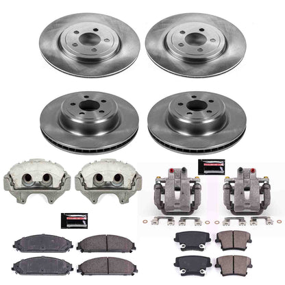 PowerStop Power Stop 06-14 Dodge Charger Autospecialty Kit w/ Calipers - Front and Rear KCOE5457