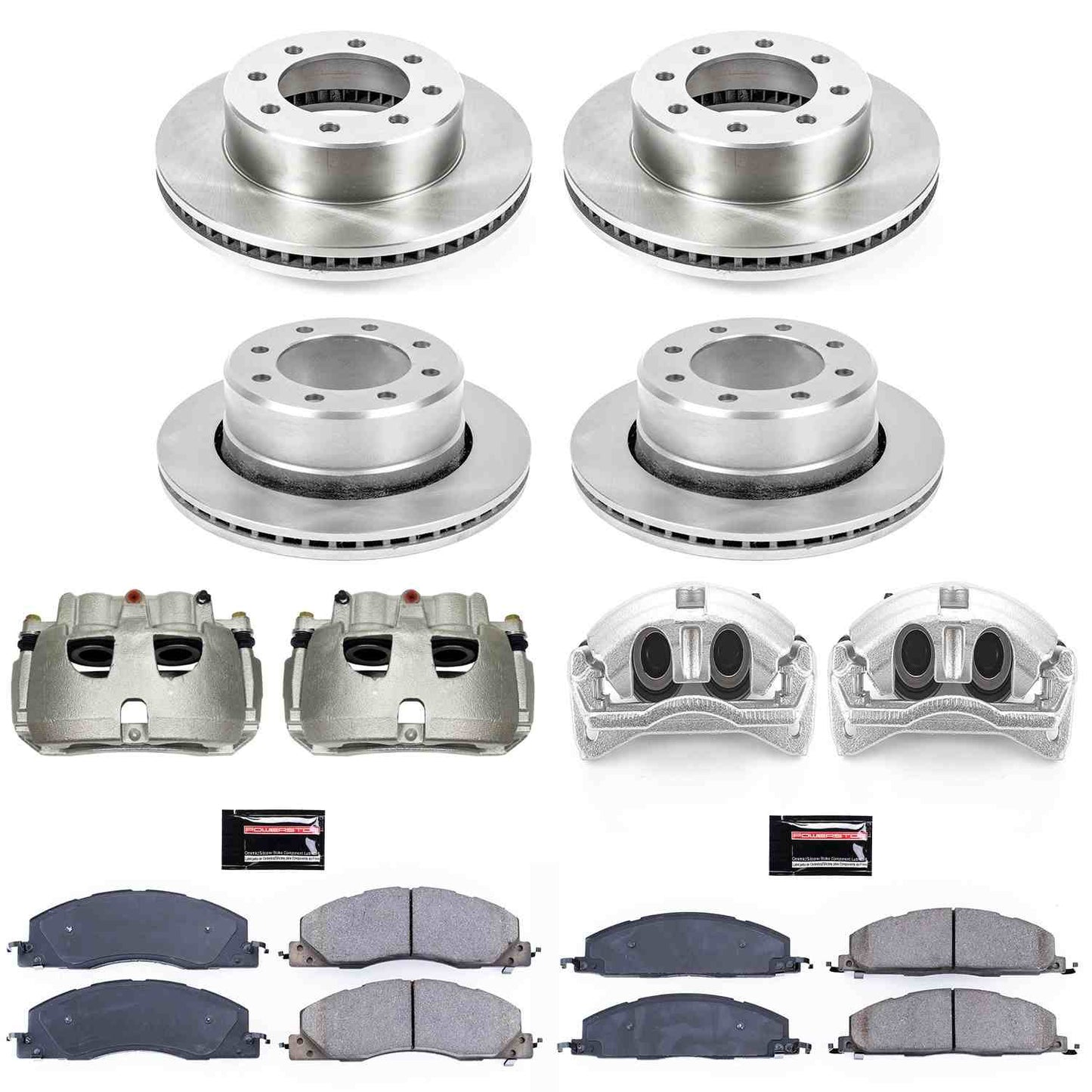 PowerStop Power Stop 09-10 Dodge Ram 3500 Autospecialty Kit w/ Calipers - Front and Rear KCOE5458A