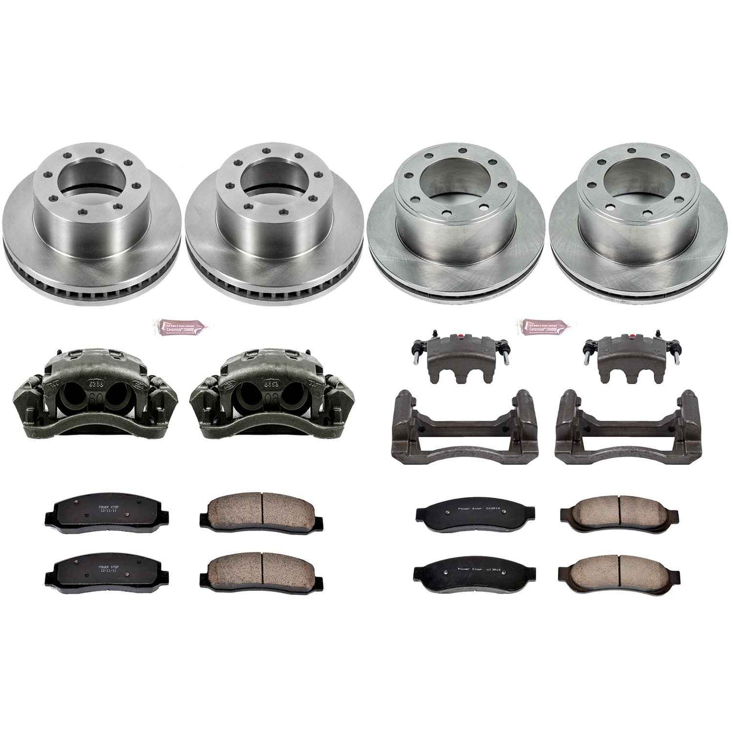 PowerStop Power Stop 09-10 Ford F-250 Super Duty Autospecialty Kit w/ Calipers - Front and Rear KCOE5459
