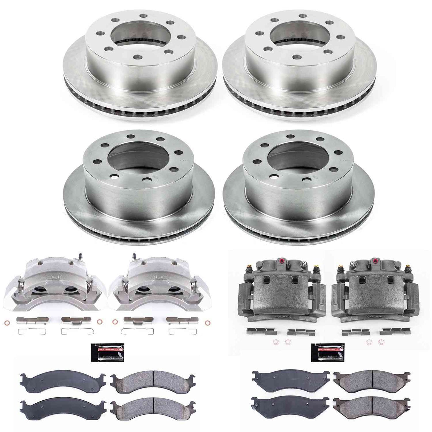 PowerStop Power Stop 01-02 Dodge Ram 2500 Autospecialty Kit w/ Calipers - Front and Rear KCOE5466