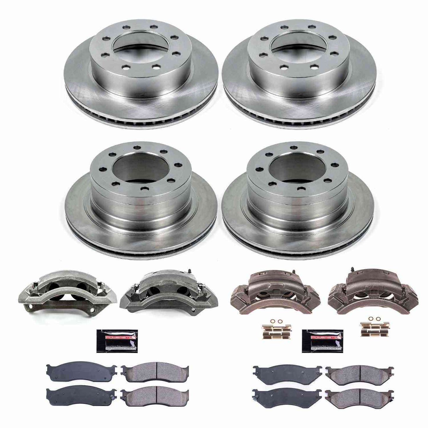 PowerStop Power Stop 06-08 Dodge Ram 1500 Autospecialty Kit w/ Calipers - Front and Rear KCOE5468