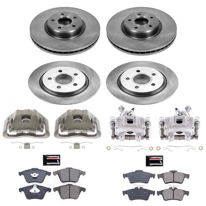 PowerStop Power Stop 06-11 Volvo V50 Front & Rear Autospecialty Kit w/Cals KCOE5469