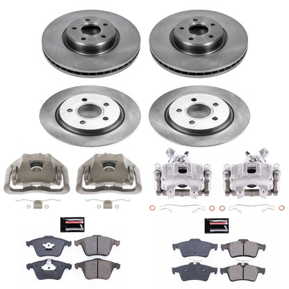 PowerStop Power Stop 06-11 Volvo V50 Front & Rear Autospecialty Kit w/Cals KCOE5469