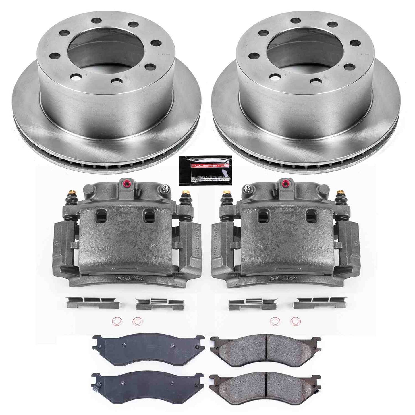 PowerStop Power Stop 01-02 Dodge Ram 2500 Rear Autospecialty Brake Kit w/Calipers KCOE5489