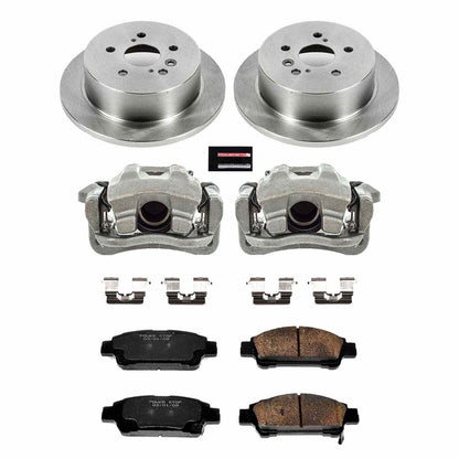 PowerStop Power Stop 04-10 Toyota Sienna Rear Autospecialty Brake Kit w/Calipers KCOE5498