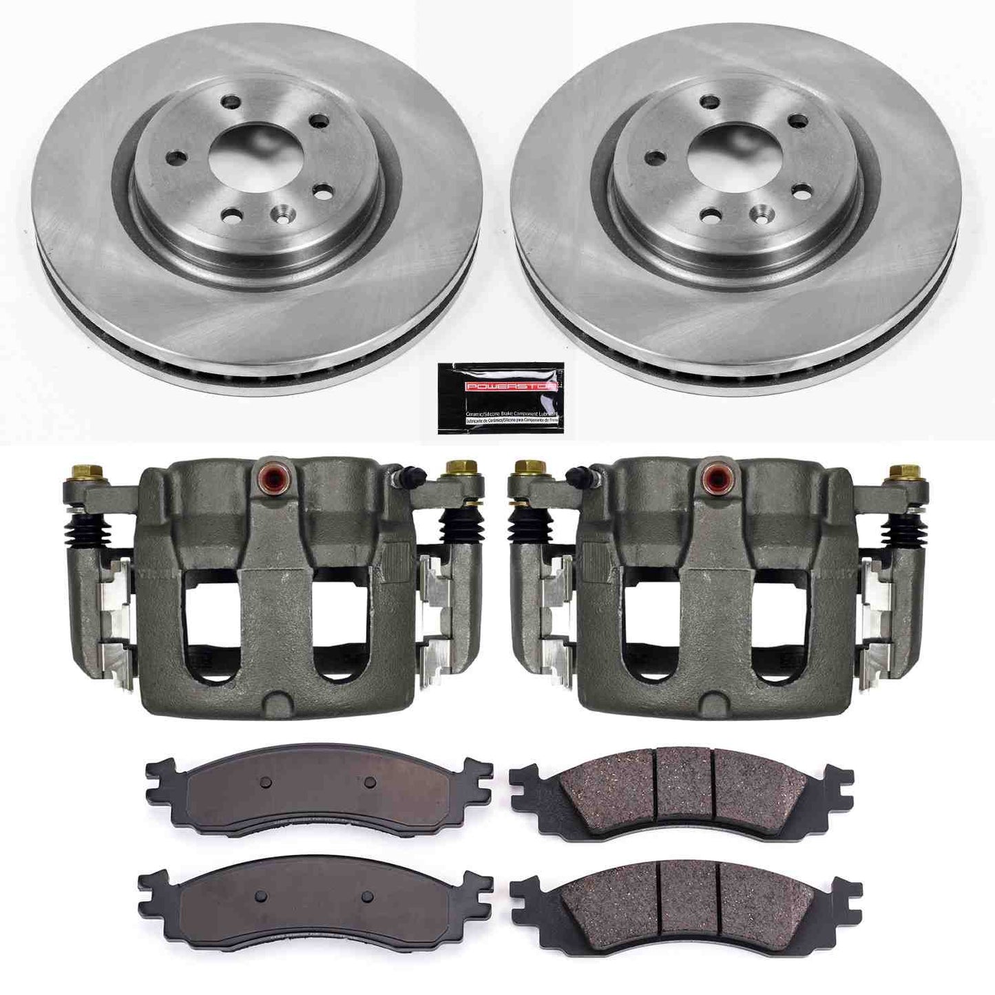 PowerStop Power Stop 2010 Ford Taurus Front Autospecialty Brake Kit w/Calipers KCOE5507