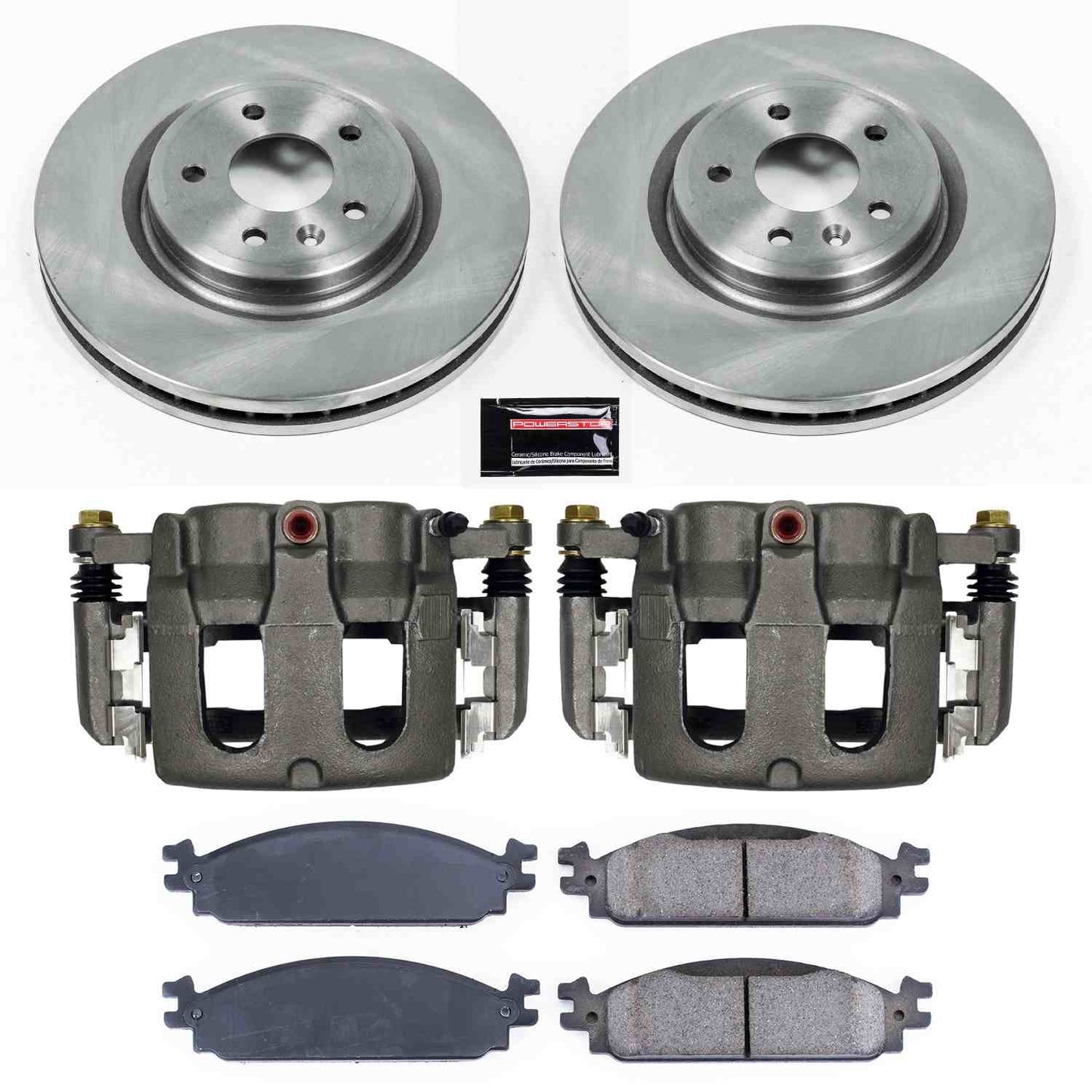 PowerStop Power Stop 09-11 Ford Flex Front Autospecialty Brake Kit w/Calipers KCOE5509