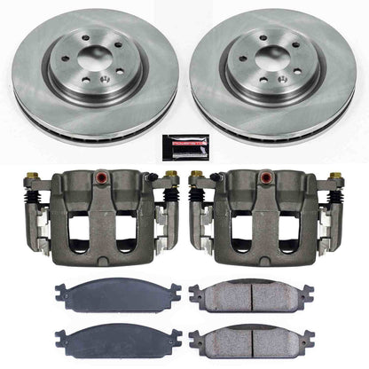 PowerStop Power Stop 09-11 Ford Flex Front Autospecialty Brake Kit w/Calipers KCOE5509