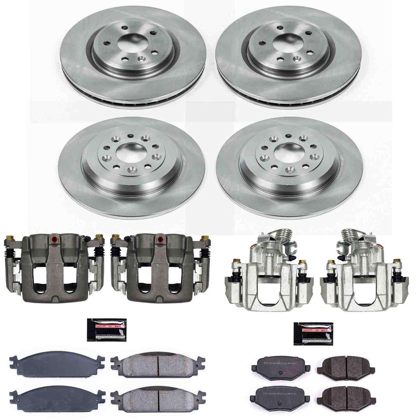 PowerStop Power Stop 10-11 Ford Flex Autospecialty Kit w/ Calipers - Front and Rear KCOE5510A
