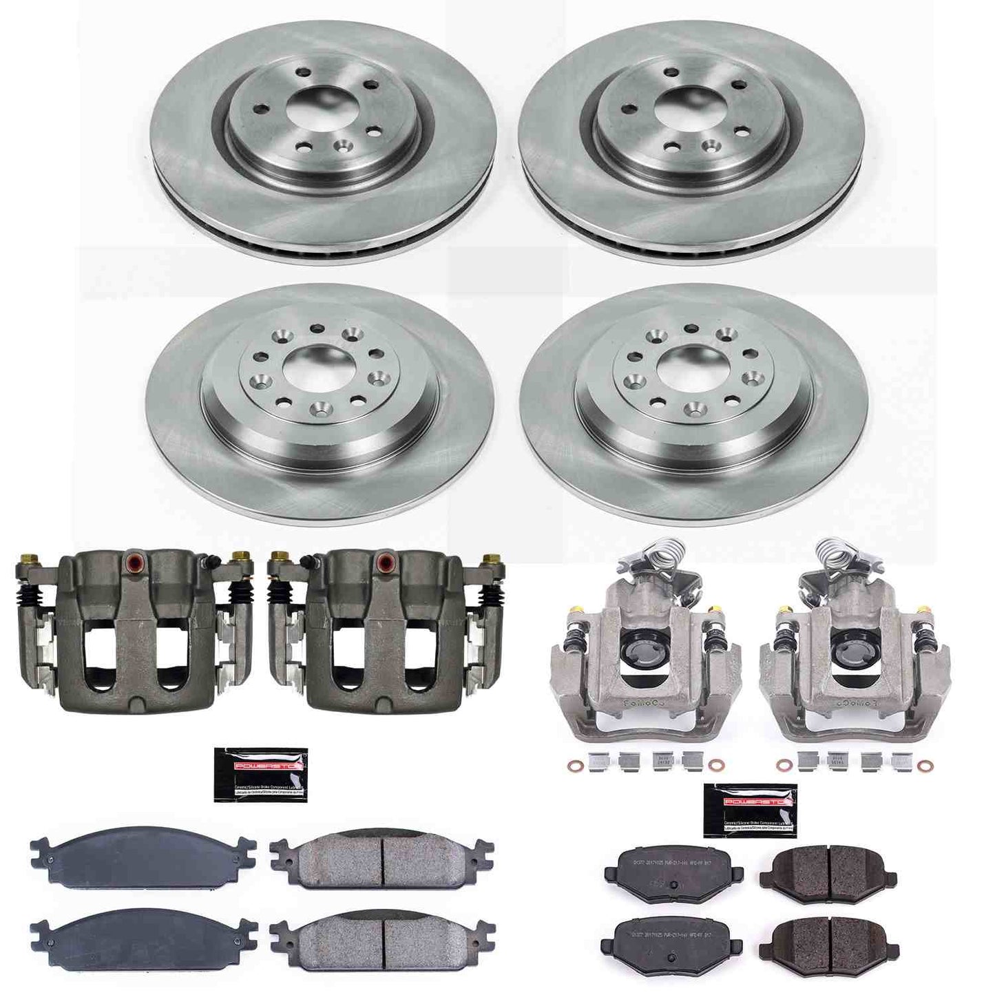 PowerStop Power Stop 09-11 Ford Flex Autospecialty Kit w/ Calipers - Front and Rear KCOE5510