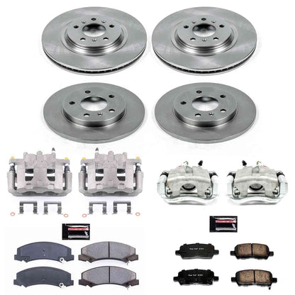PowerStop Power Stop 12-13 Chevrolet Impala Autospecialty Kit w/ Calipers - Front and Rear KCOE5514