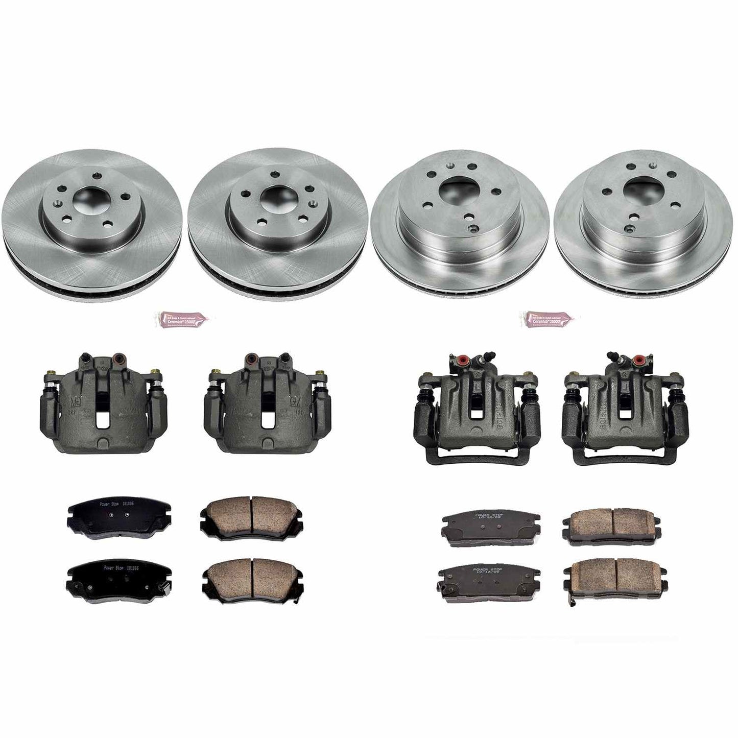 PowerStop Power Stop 10-17 Chevrolet Equinox Autospecialty Kit w/ Calipers - Front and Rear KCOE5516