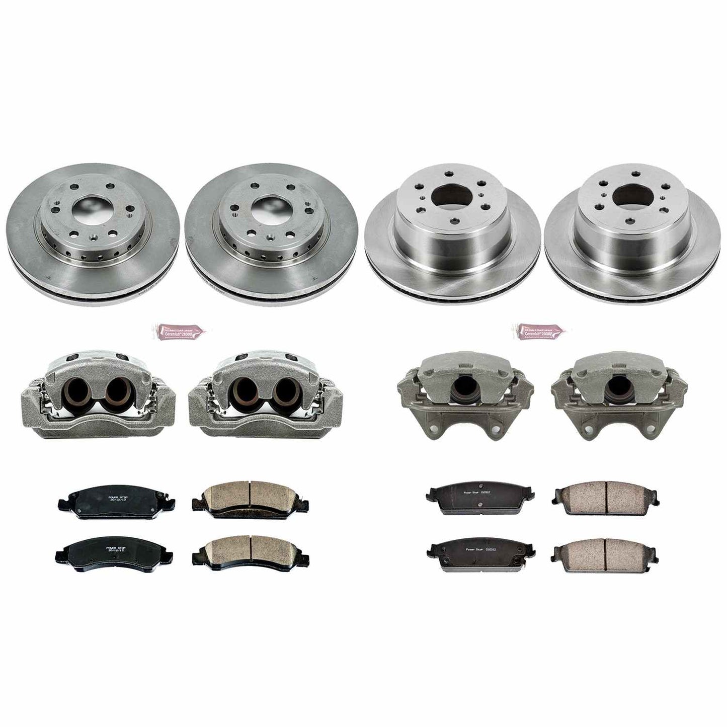 PowerStop Power Stop 08-14 Chevrolet Tahoe Autospecialty Kit w/ Calipers - Front and Rear KCOE5520