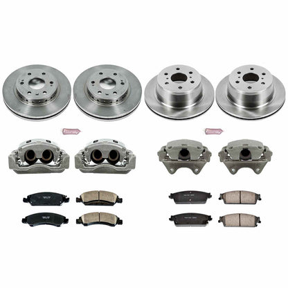 PowerStop Power Stop 08-14 Chevrolet Tahoe Autospecialty Kit w/ Calipers - Front and Rear KCOE5520