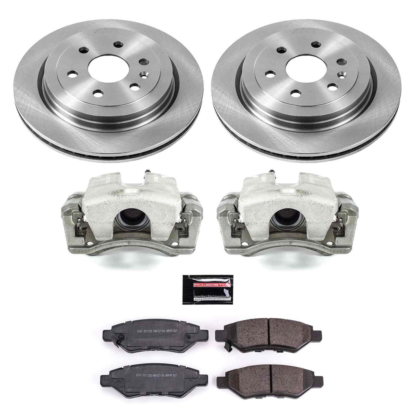 PowerStop Power Stop 12-16 Cadillac SRX Rear Autospecialty Brake Kit w/Calipers KCOE5543A