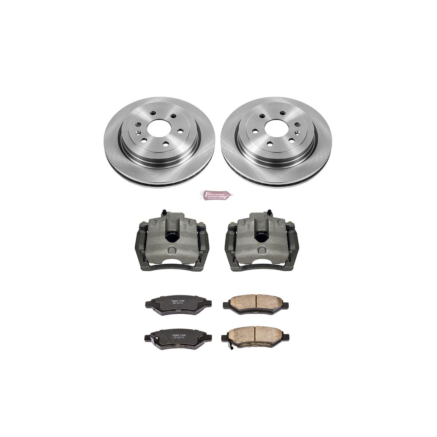PowerStop Power Stop 10-16 Cadillac SRX Rear Autospecialty Brake Kit w/Calipers KCOE5543
