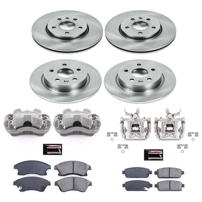 PowerStop Power Stop 13-16 Chevrolet Sonic Autospecialty Kit w/ Calipers - Front and Rear KCOE5551A