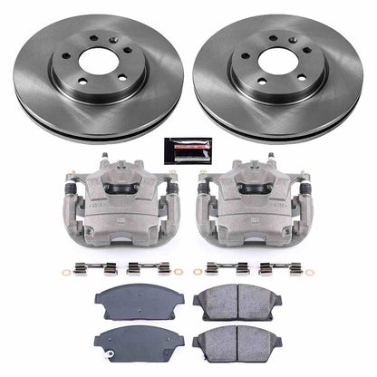 PowerStop Power Stop 12-17 Buick Verano Front Autospecialty Brake Kit w/Calipers KCOE5554