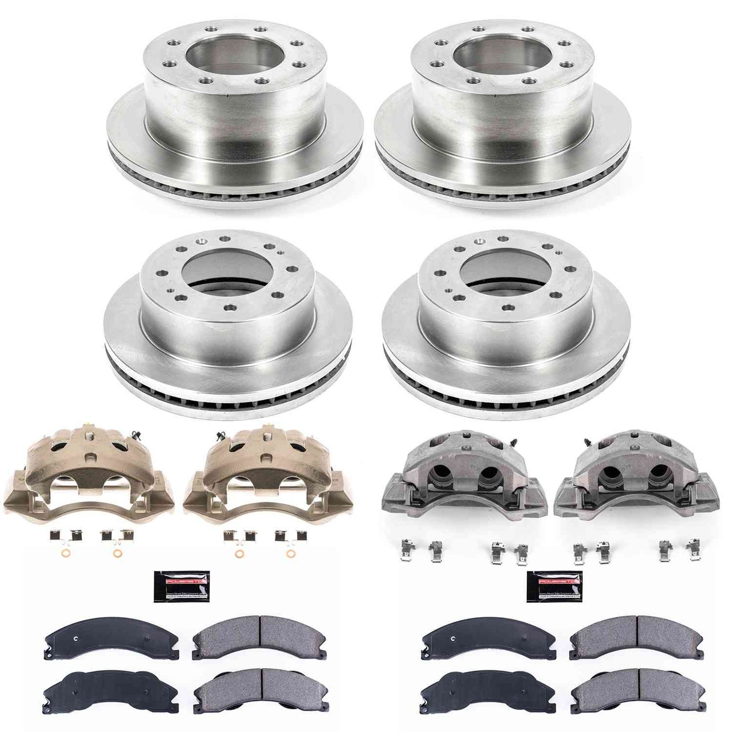 PowerStop Power Stop 2011 Chevrolet Silverado 3500 HD Autospecialty Kit w/ Calipers - Front and Rear KCOE5560