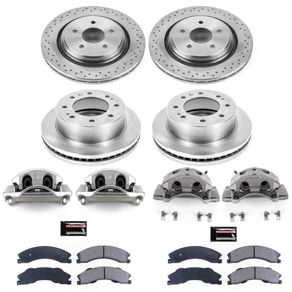 PowerStop Power Stop 2011 Chevrolet Silverado 2500 HD Autospecialty Kit w/ Calipers - Front and Rear KCOE5561