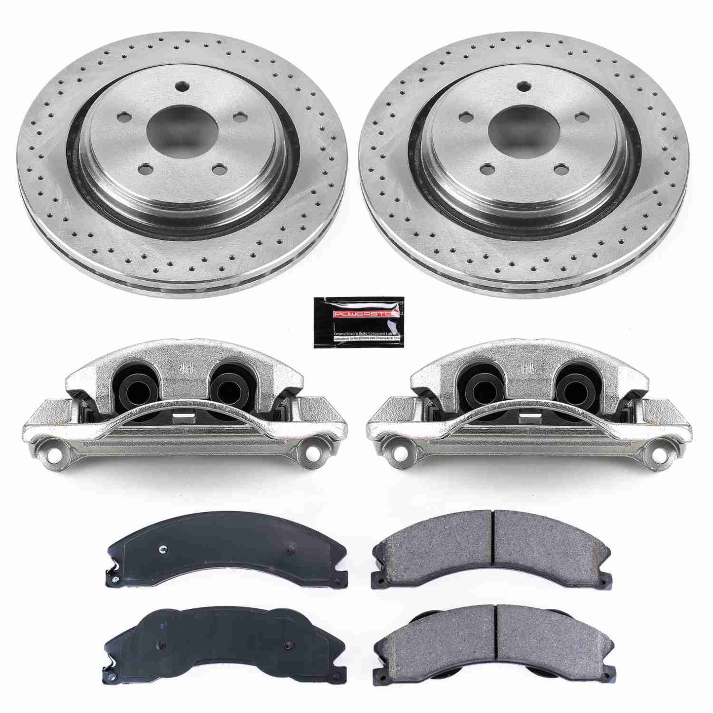 PowerStop Power Stop 11-14 Chevrolet Silverado 2500 HD Rear Autospecialty Brake Kit w/Calipers KCOE5563