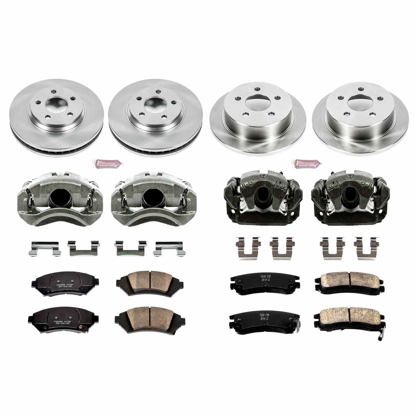 PowerStop Power Stop 2005 Chevrolet Impala Autospecialty Kit w/ Calipers - Front and Rear KCOE5564