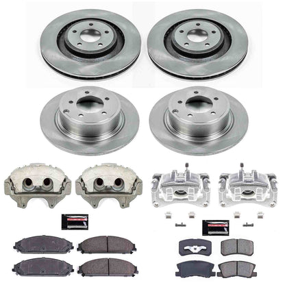 PowerStop Power Stop 13-14 Chrysler 200 Autospecialty Kit w/ Calipers - Front and Rear KCOE5566