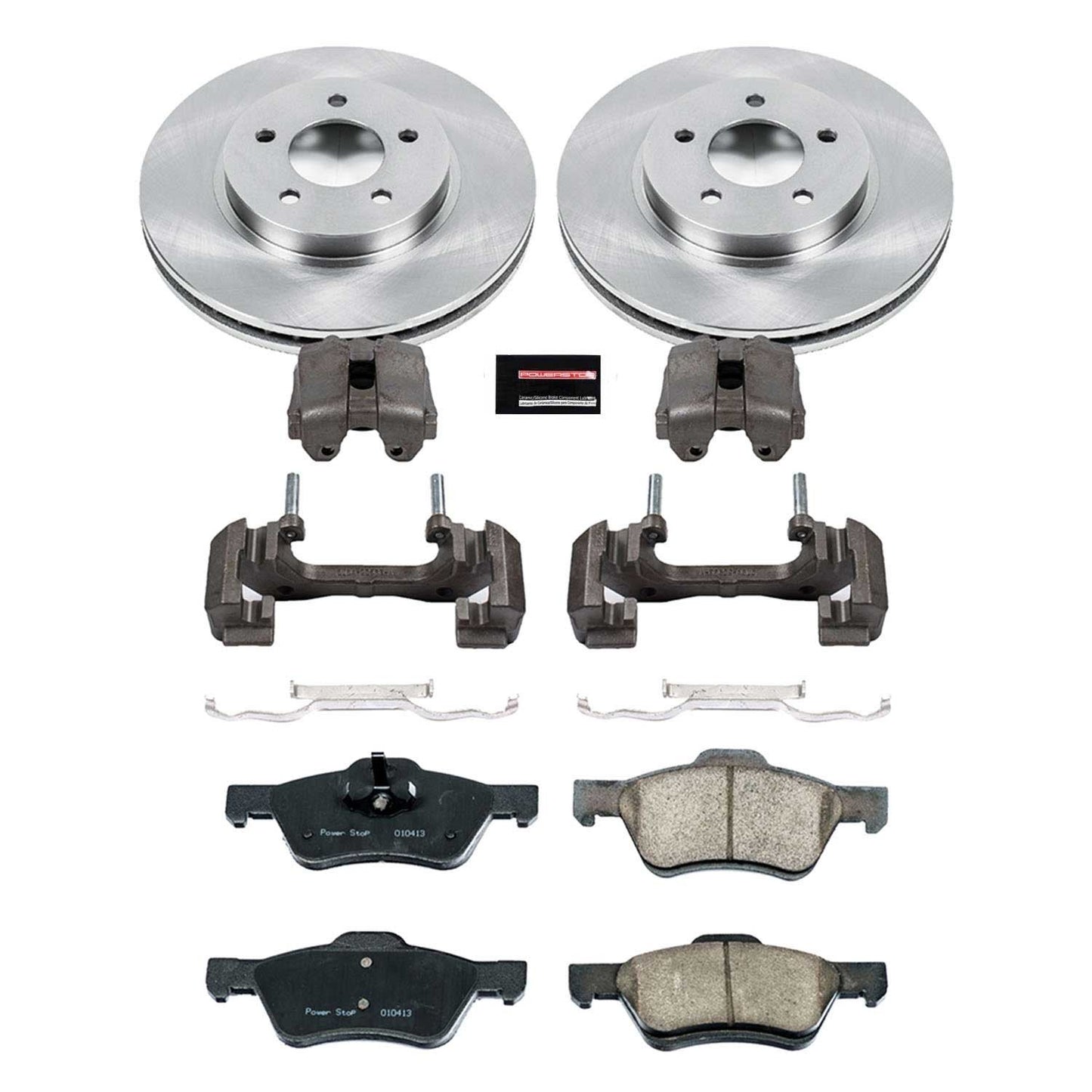 PowerStop Power Stop 10-12 Ford Escape Front Autospecialty Brake Kit w/Calipers KCOE5571
