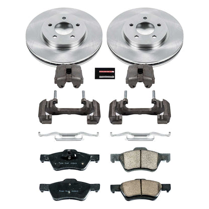 PowerStop Power Stop 10-12 Ford Escape Front Autospecialty Brake Kit w/Calipers KCOE5572