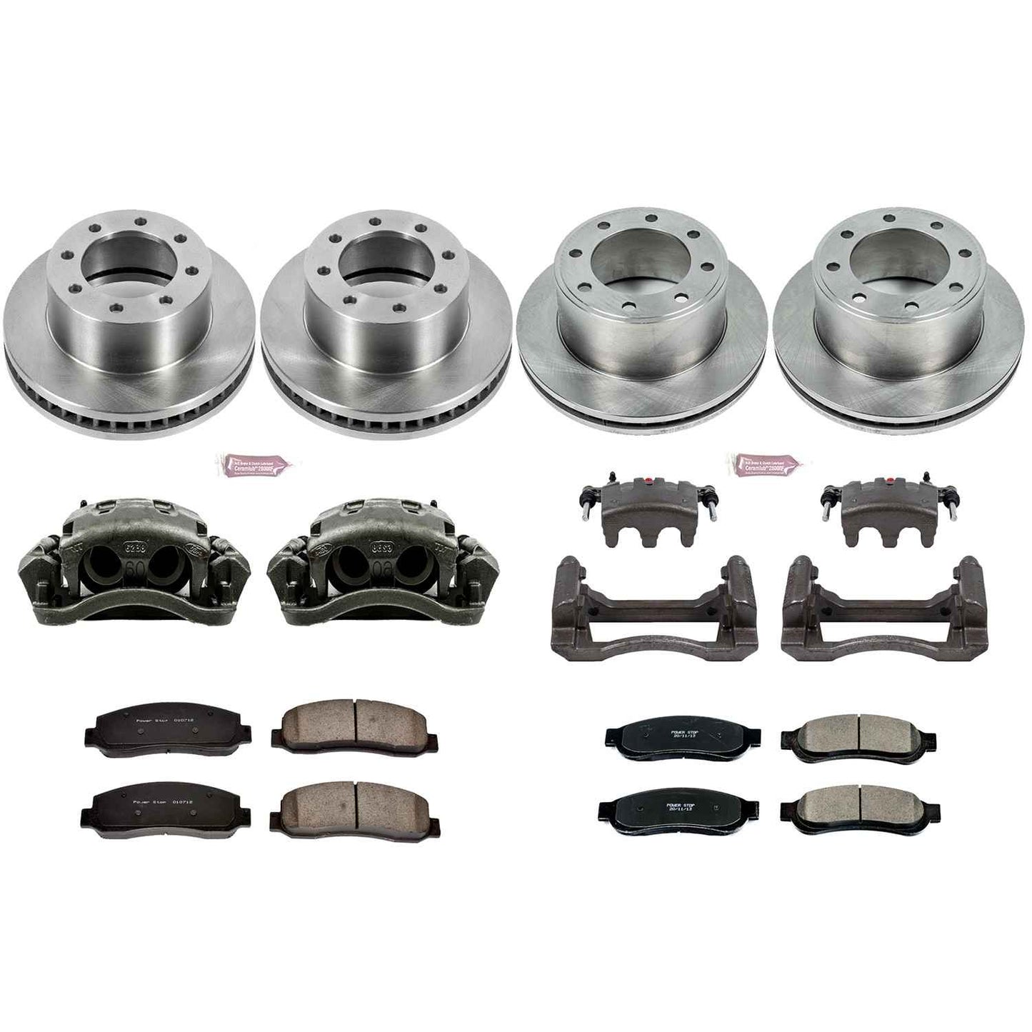 PowerStop Power Stop 2010 Ford F-350 Super Duty Autospecialty Kit w/ Calipers - Front and Rear KCOE5573