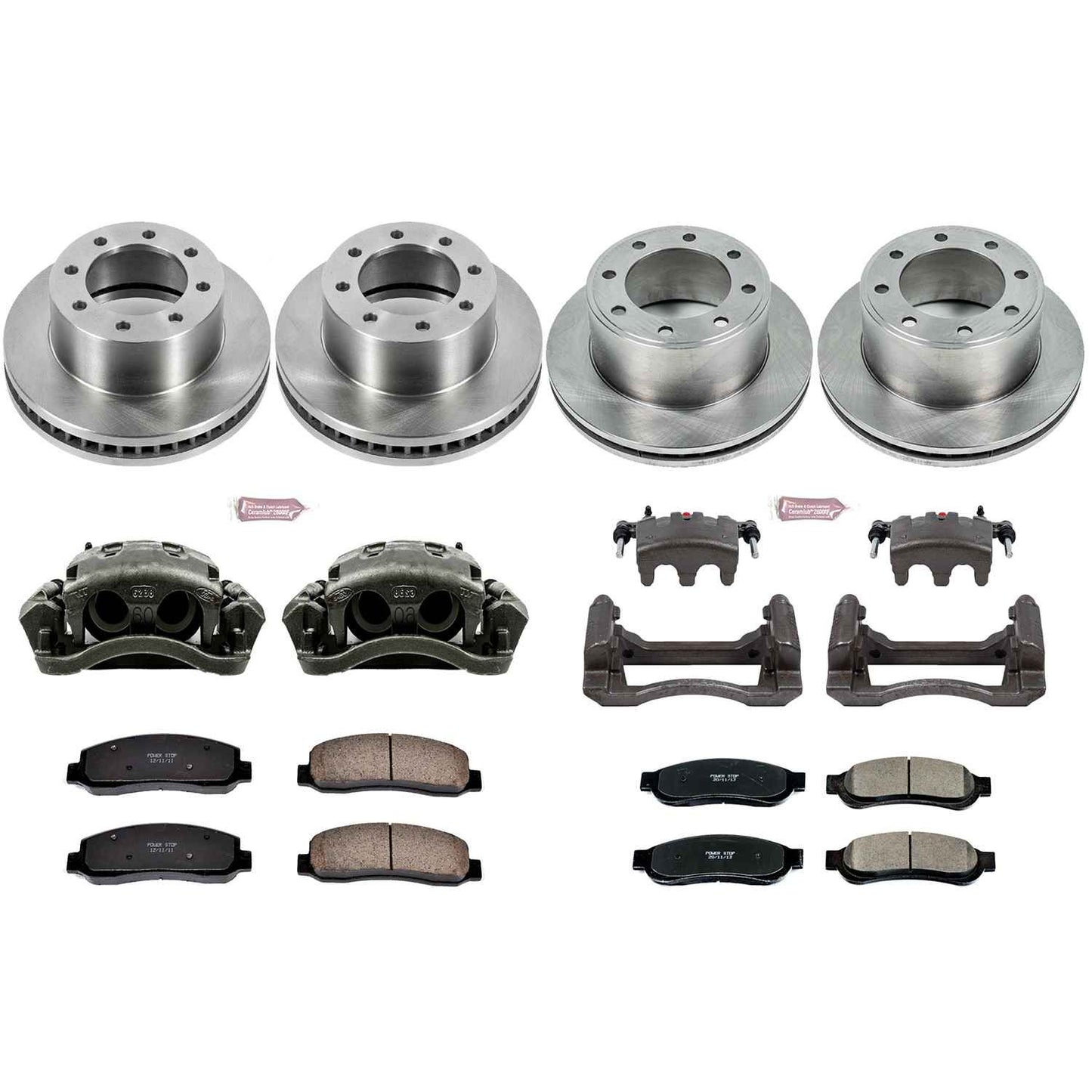 PowerStop Power Stop 10-11 Ford F-250 Super Duty Autospecialty Kit w/ Calipers - Front and Rear KCOE5575