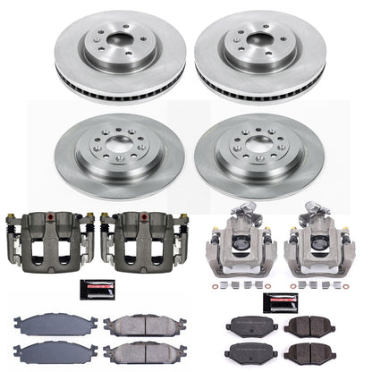 PowerStop Power Stop 11-12 Lincoln MKS Autospecialty Kit w/ Calipers - Front and Rear KCOE5584A