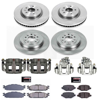 PowerStop Power Stop 11-19 Ford Explorer Autospecialty Kit w/ Calipers - Front and Rear KCOE5584